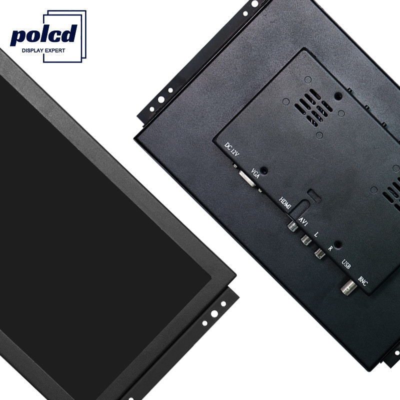 Cadre ouvert industriel d'affichage à cristaux liquides d'ordinateur de VGA de moniteur tactile capacitif de 10 pouces de Polcd
