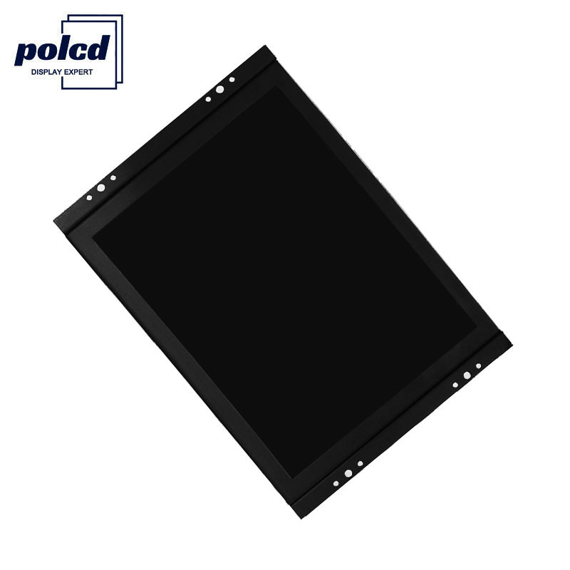 Polcd personnalise le moniteur LCD à cadre ouvert à écran tactile de boîtier en plastique de 8 pouces capacitif