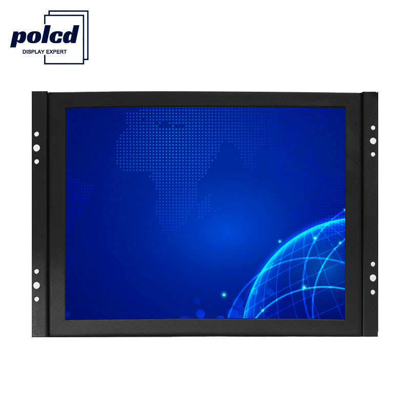 Polcd personnalise le moniteur LCD à cadre ouvert à écran tactile de boîtier en plastique de 8 pouces capacitif