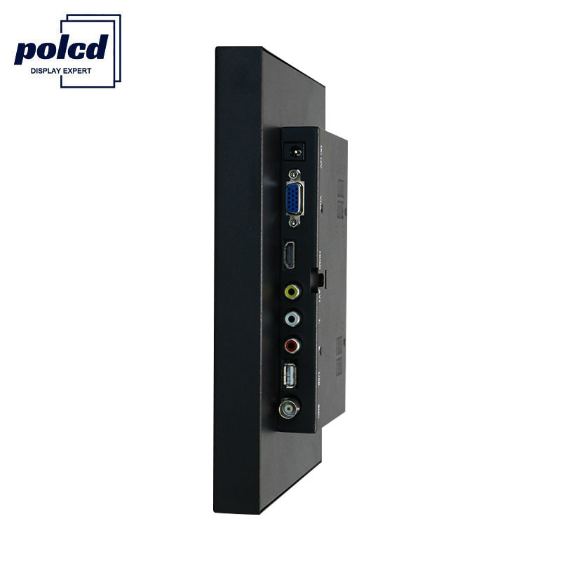 Polcd personnalise le moniteur LCD à cadre ouvert à écran tactile de boîtier en plastique de 8 pouces capacitif