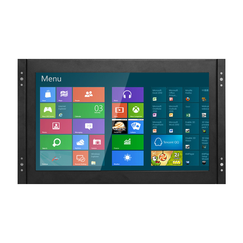 Polcd 13,3 pouces boîtier en métal moniteur LCD industriel à cadre ouvert écran tactile VGA HDMI