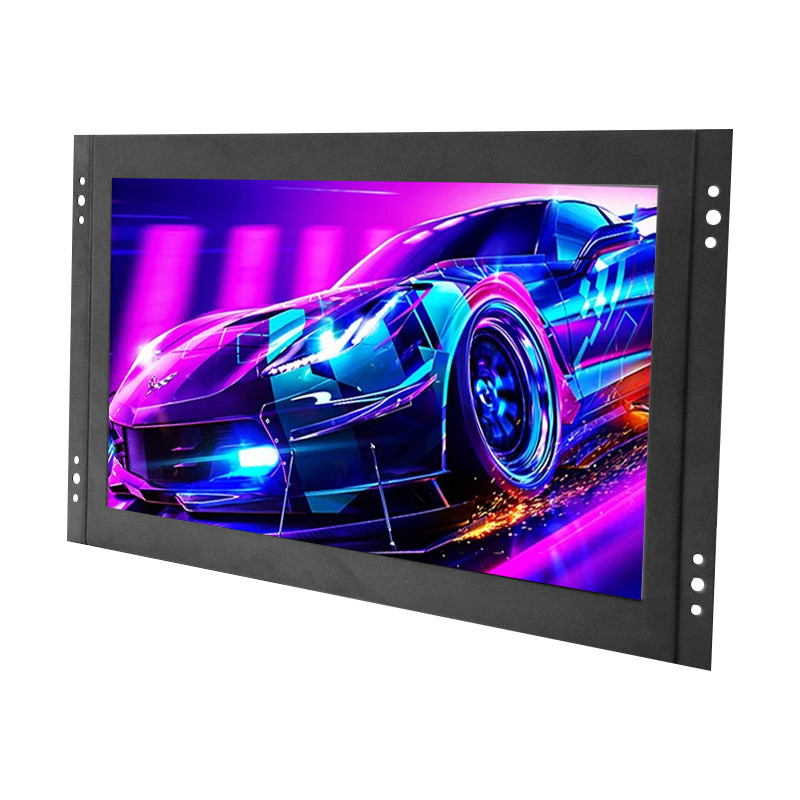 Polcd 13,3 pouces boîtier en métal moniteur LCD industriel à cadre ouvert écran tactile VGA HDMI
