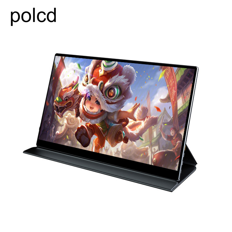 Moniteur portatif de jeu d'affichage à cristaux liquides de haut-parleur plat de trou de VESA de 13,3 pouces 1080p pour l'ordinateur portable