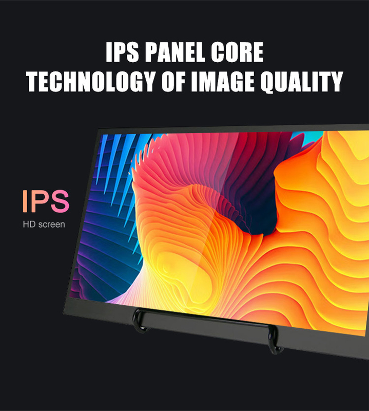 Moniteur portatif Polcd de contact en métal d'alliage d'aluminium 10,5 sortie audio d'IPS HD de pouce