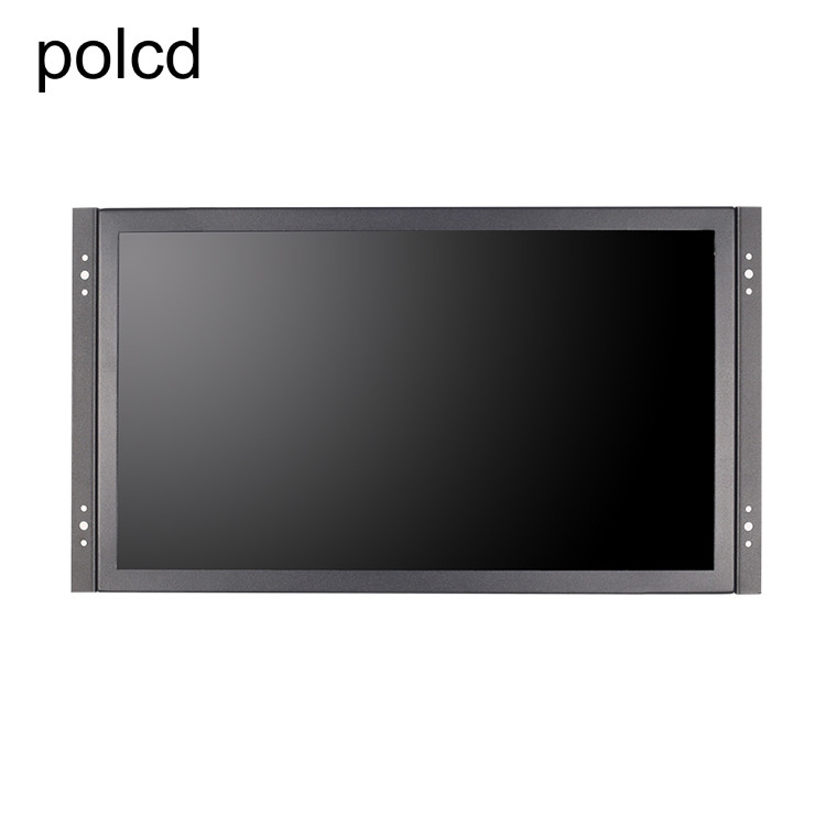 Port industriel incorporé fixé au mur d'IPS HDMI VGA de moniteur d'affichage à cristaux liquides de pouce en métal de Polcd 15,6