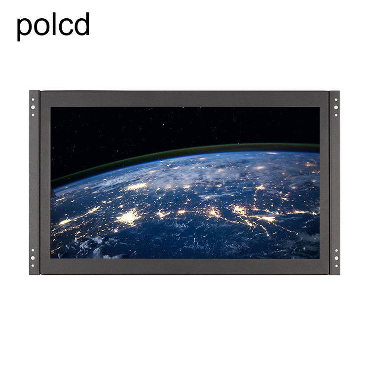 Port industriel incorporé fixé au mur d'IPS HDMI VGA de moniteur d'affichage à cristaux liquides de pouce en métal de Polcd 15,6