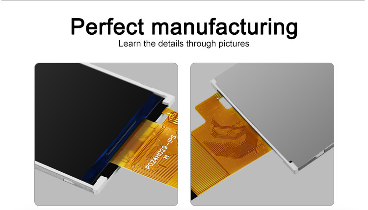 Lente de Polcd 350 2,4 affichage d'affichage à cristaux liquides d'interface de l'écran tactile 240x320 48.96mm MCU RVB de Tft de pouce
