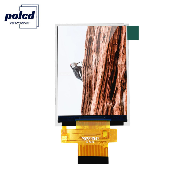 Polcd MCU 8 Bit 2.8 Module LCD 57.6Mm Module d'affichage à écran tactile 12 0'CLOCK