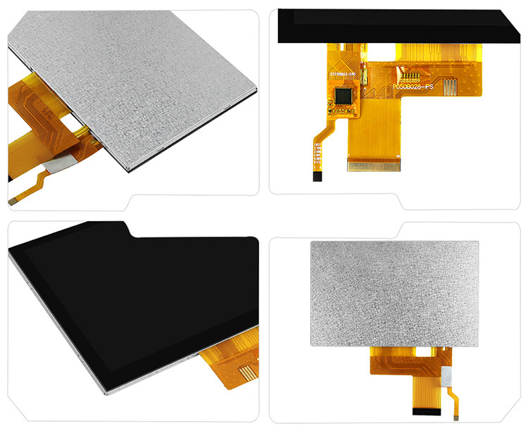 Affichage LCD de 5 pouces Ips Tft Écran transmissif 24 bits Interface RGB 800*480 Affichage