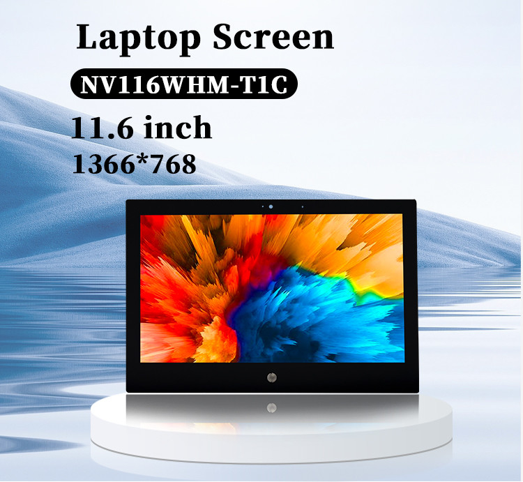 11.6 pouces 1366x768 NV116WHM-T1C Remplacement écran tactile d'ordinateur portable 60Hz Couleur IPS TFT affichage LCD