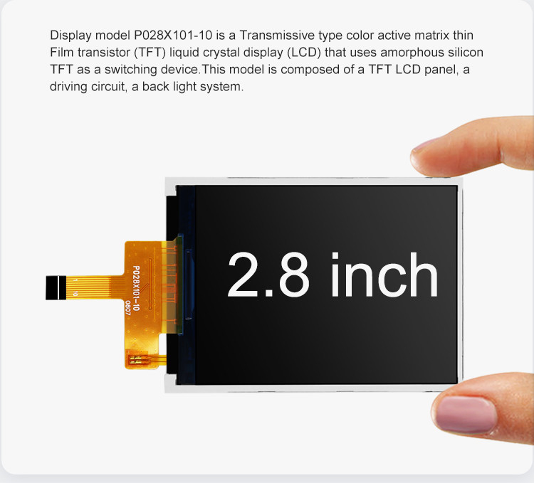 Polcd ST7789V Écran Ips 2,8 pouces 12 0'CLOCK TFT LCD Module ISO9001