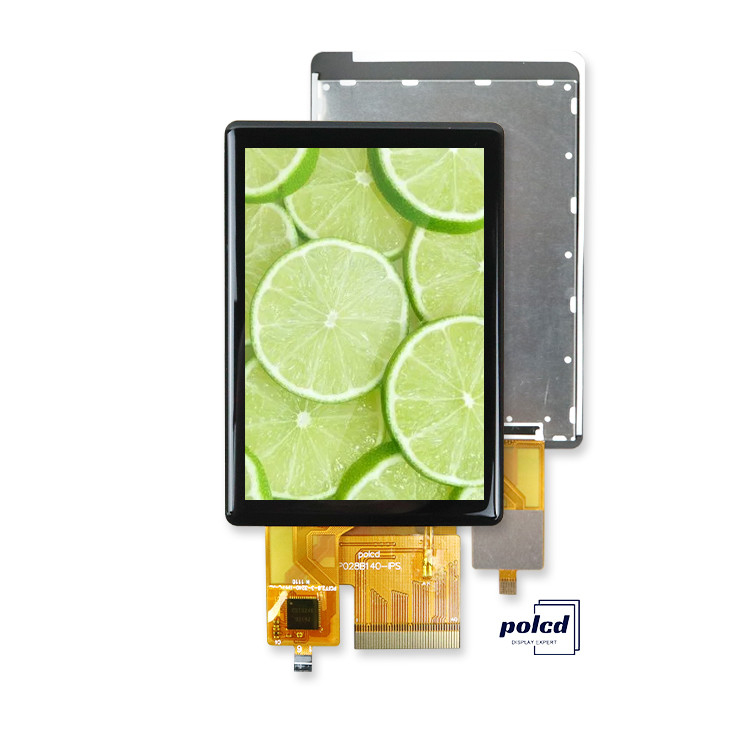 Polcd haute luminosité 500nit 2,8 pouces Écran LCD 240x320 IPS tout angle de vue CTP Affichage TFT tactile capacitif