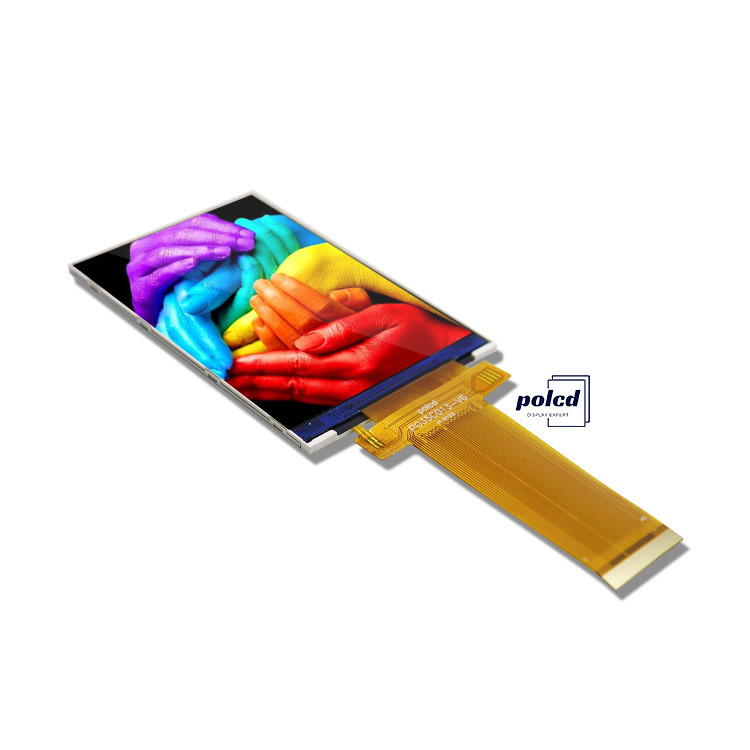 Polcd 3,5 pouces QVGA affichage LCD avec résolution 320x480 MCU Interface SPI Panneau tactile 3,5 