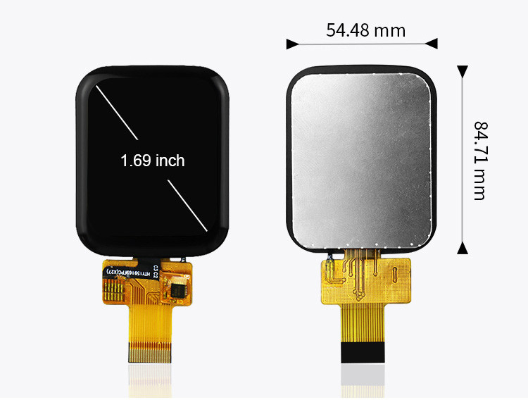 Polcd 1,69 pouces TFT Écran tactile capacitif 240x280 Normalement noir Module LCD IPS