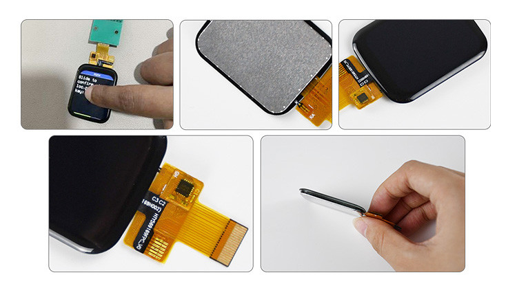 Polcd 1,69 pouces TFT Écran tactile capacitif 240x280 Normalement noir Module LCD IPS