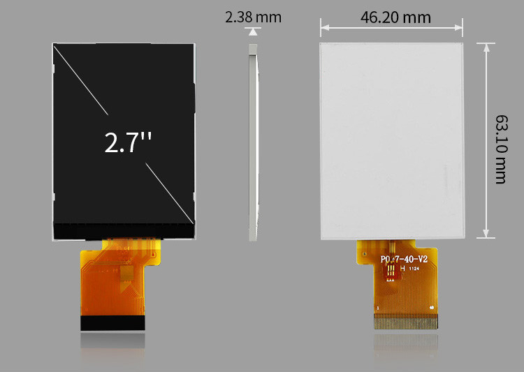 Polcd ILI8961 2.7 Tft LCD 960X240 TFT LCD Affichage RVB 8 Bit 6 0'CLOCK