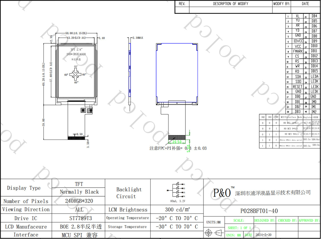 Polcd Factory Wholesale 2,8 