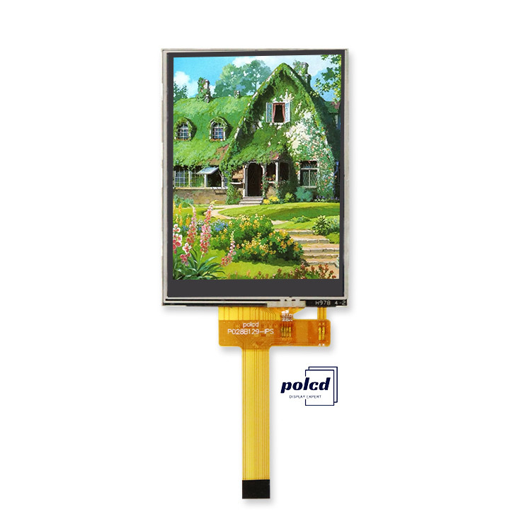 Polcd Petit 2.8 pouces 240x320 14 broches RTP Panneau tactile résistif Interface SPI ST7789V 2.8 