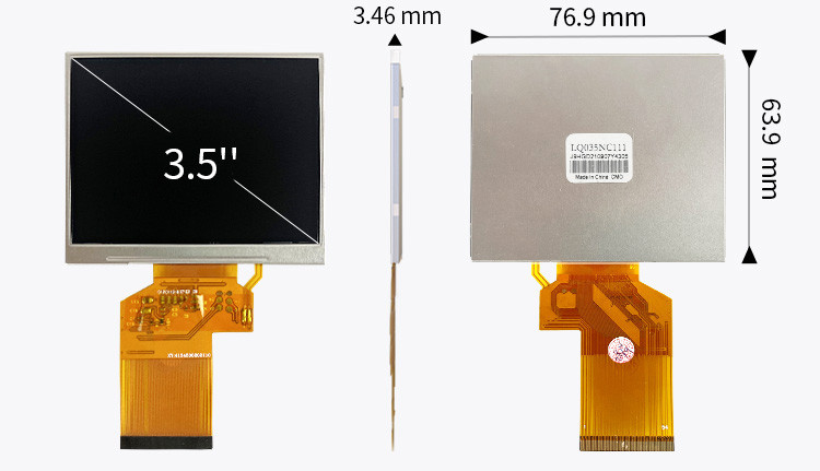 Polcd 3,45 pouces 3,5 pouces écran carré 320x240 LQ035NC111 Spi Rgb 54 broches TFT Module d'affichage