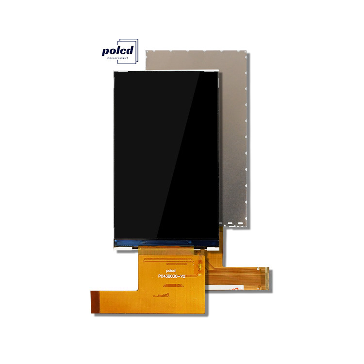 Polcd personnalisé écran TFT de 4,3 pouces 480x800 Résolution IPS Full View Angle 45 broches 4,3 pouces Module LCD