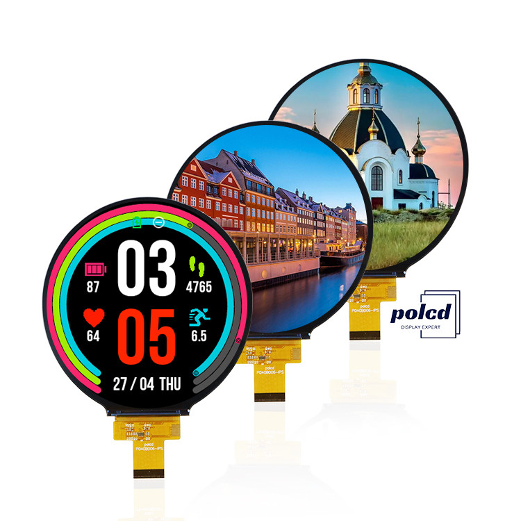 Polcd 4,0'' Panneau circulaire LCD Module 720*720 ST7703 IPS Vue de l'angle d'interface MIPI Affichage TFT rond