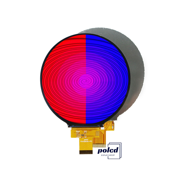 Écran LCD rond de petite taille de 4 pouces 720x720 pixels interface MIPI 4 lignes Affichage en couleur complète
