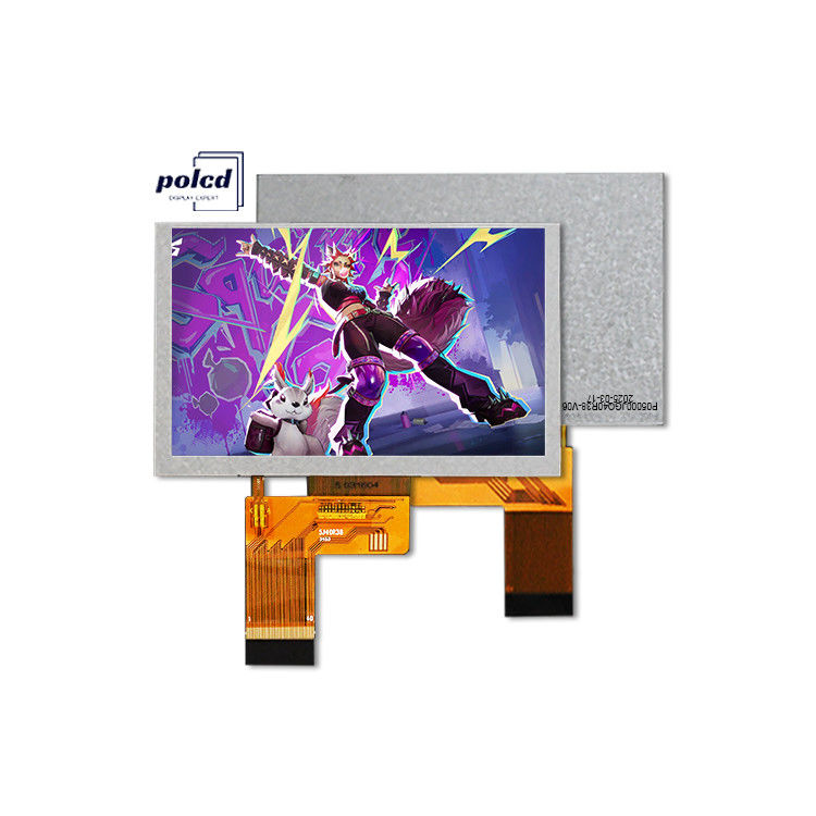 Polcd 5 pouces TFT LCD 800x480 500nits Lumière RGB 24 bits Interface Module d'écran IPS