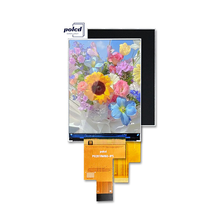 Polcd 2,8 pouces IPS Tout angle de vision TFT 480 * 640 Résolution 20 épingle ST7701S ic Module d'affichage LCD