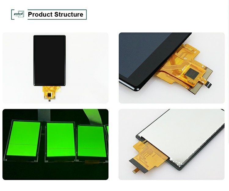 Polcd personnalisé 3,5 pouces Panneau tactile capacitif 320x480 500nit Interface RVB Module d'affichage IPS Tft LCD