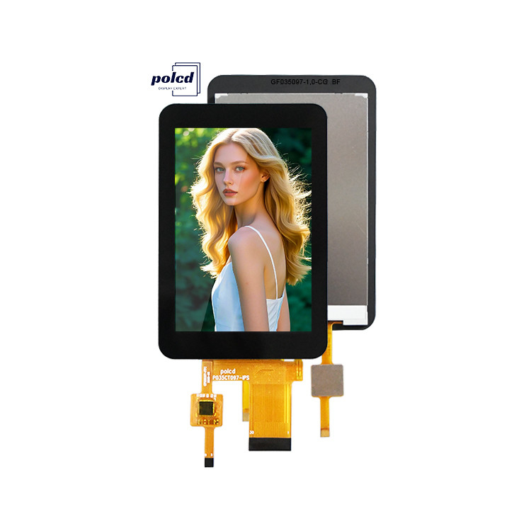 Écran LCD haute résolution de contraste 3,5 pouces écran LCD haute luminosité 320x480 Panneau tactile capacitif Tft affichage LCD