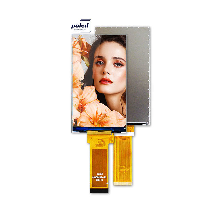 Polcd Module LCD TFT de 4,5 pouces 480*854 Résolution 300 Nits RGB 24 bits Interface écran LCD de 4,5 pouces