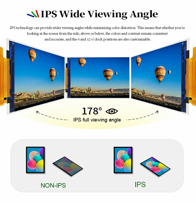 Module LCD TFT IPS 3,97 pouces 480*800 4 pouces à angle de vision complet Polcd st7701s Interface RGB