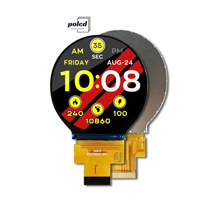 Module d'écran LCD couleur TFT IPS rond de 2,1 pouces 480x480 avec interface MIPI pour LCM et panneau