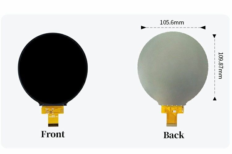 Polcd 4 pouces affichage TFT circulaire circulaire 720x720 interface MIPI 30 broches ST7703 TFT Module d'écran LCD