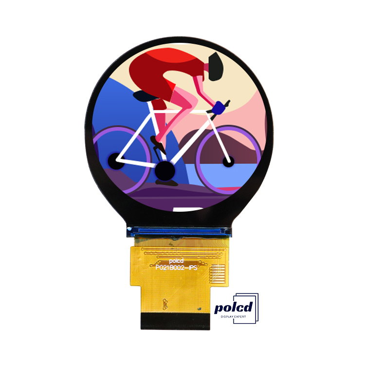 Polcd 2.1 pouces 480x480 IPS Circulaire TFT Affichage couleur LCD Module LCM Panneau