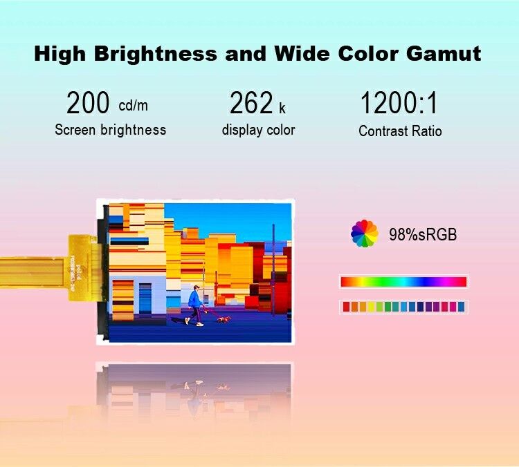 Polcd 2,8 pouces TFT 240*320 Écran couleur réduit JD9853 Display IC Interface IPS TFT