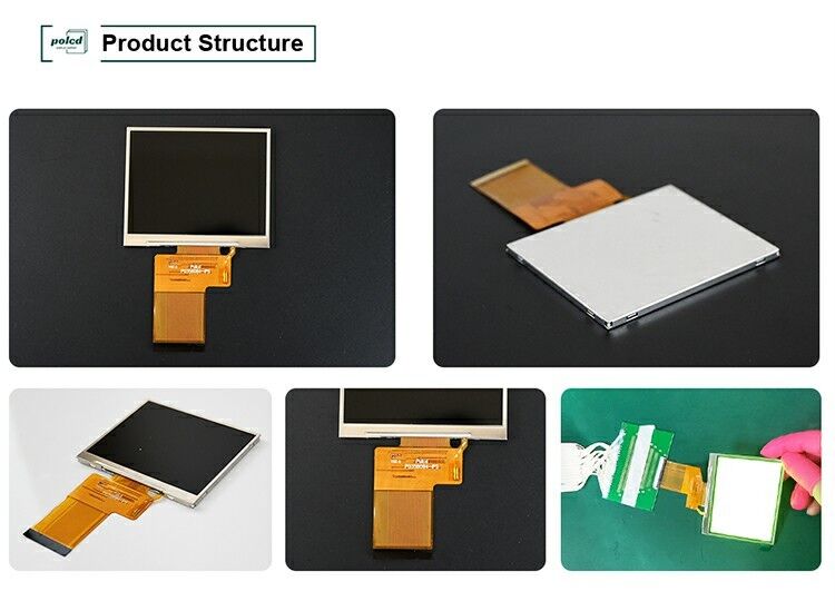 Polcd 3,5 pouces 320x240 Affichage TFT couleur complète ST7272A lecteur ic IPS Vue de l'angle Affichage LCD à 54 broches
