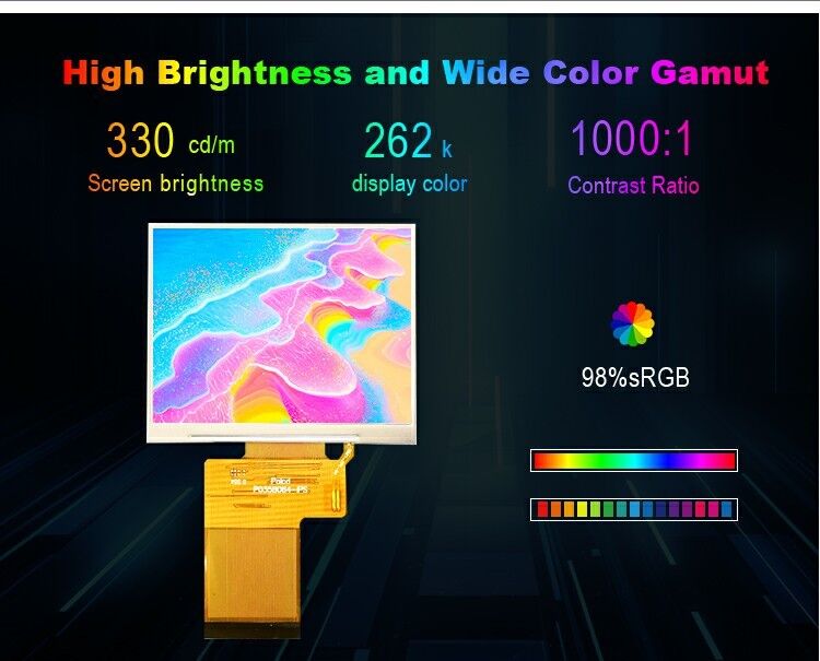 Polcd 3,5 pouces affichage LCD TFT 320x240 SPI Interface RVB et modules LCD à écran carré coloré