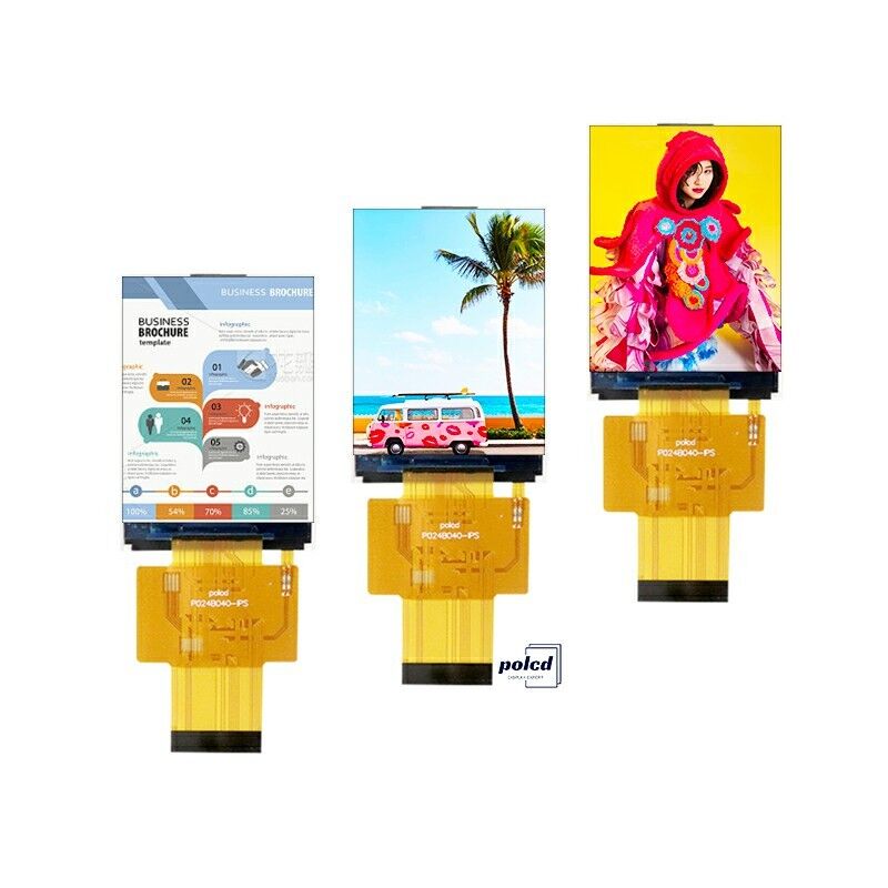 Polcd 2,4 pouces 240x320 ST7789V Mcu Interface Angle de vue complet IPS 2,4 