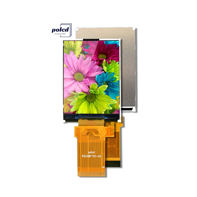 Polcd Personnalisé 2,4 pouces 20 broches TFT LCD 240x320 Écran couleur transflectif avec affichage LCD ST7789T3