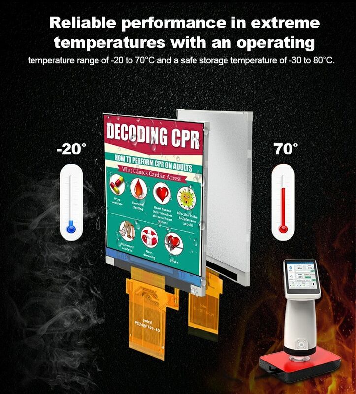 Polcd Personnalisé 2,4 pouces 20 broches TFT LCD 240x320 Écran couleur transflectif avec affichage LCD ST7789T3