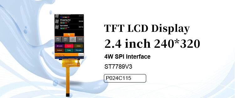 Polcd RoHS 2,4 pouces écran LCD Tft ST7789V3 TFT LCD Module 4 fils SPI 240x320 Tft