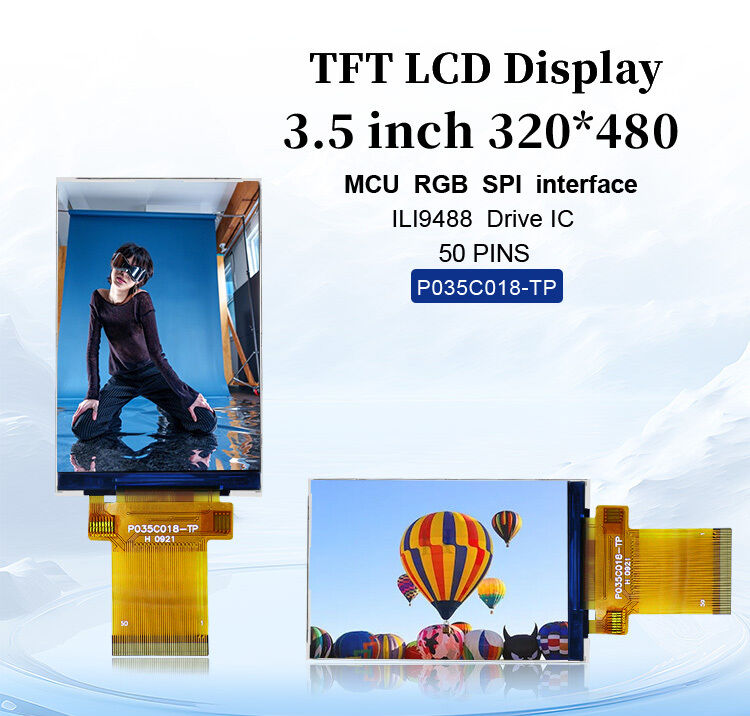 Interface Polcd Mcu Rgb Spi Tft écran tactile LCD ILI9488 3,5 pouces Tft écran LCD 320x480