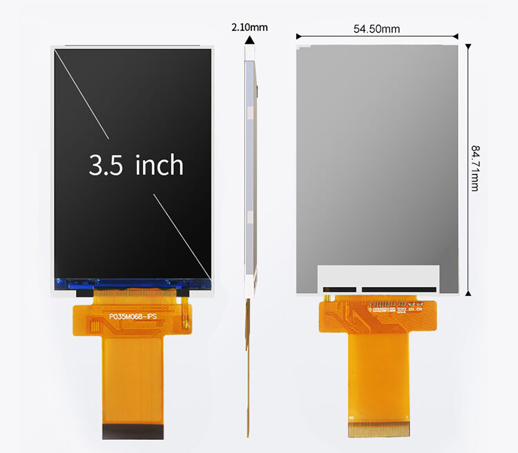 Polcd 3,5 pouces affichage LCD TFT 320*480 IPS Affichage LCD en plein écran Modules d'écran pour réveil