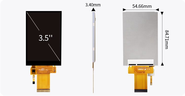 Écran tactile capacitif en verre Polcd 3,5 pouces IPS 320x480 pour produits électroniques