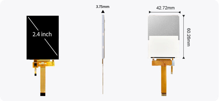 Polcd personnalisé 2,4 pouces IPS Angle de vue écran tactile couleur capacitif résolution 240x320 Module TFT LCD