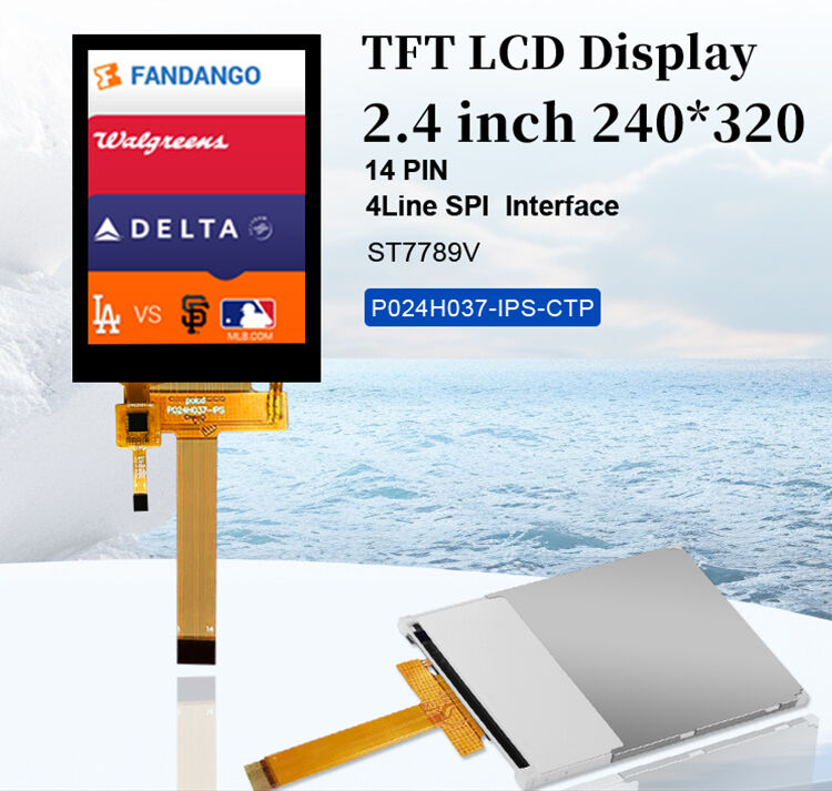 Polcd Panneau tactile de 2,4 pouces 240x320 IPS Tech Écran tactile capacitif 2,4 
