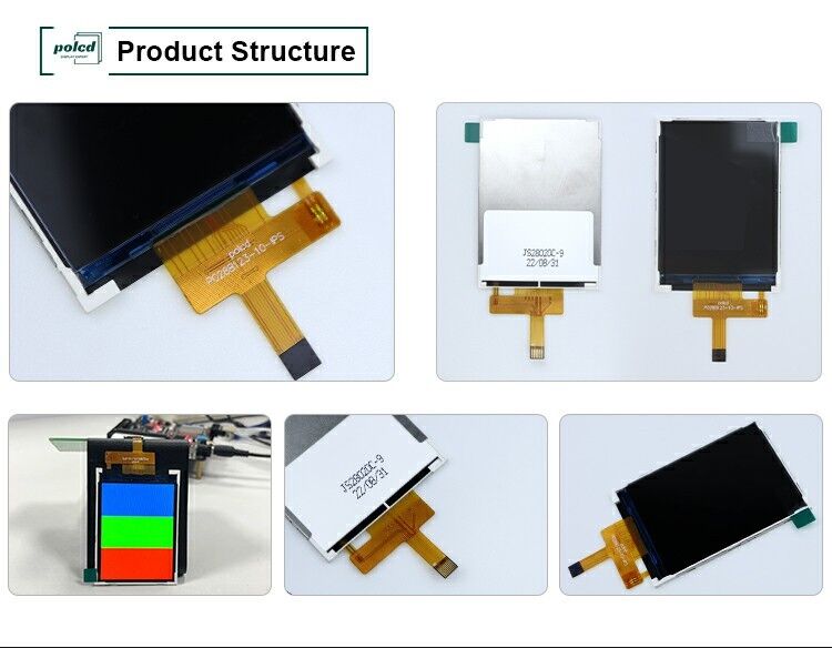 Polcd large température 2,8 pouces modules LCD 240*320 300nit SPI 2,8 IPS angle de vue Tft écran LCD