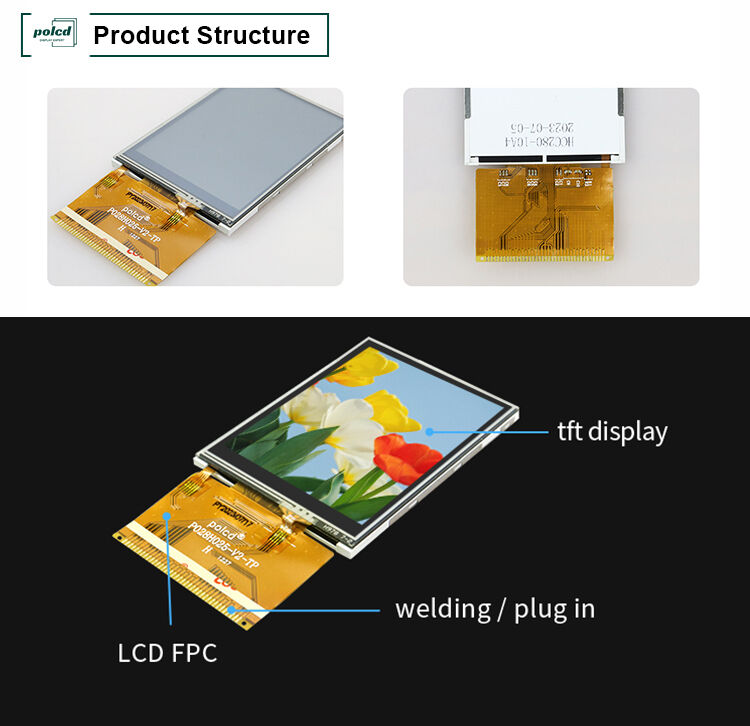 Module LCD TFT de 2,8 pouces 240*320 avec écran tactile résistif à l'interface MCU
