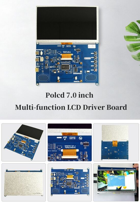 Polcd 7 pouces carte de pilote LCD Mini HD-MI Interface USB Support haut-parleur audio 50Pin Interface RGB carte de contrôle TFT